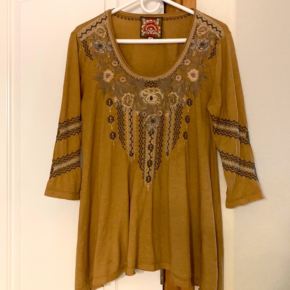 Johnny Was embroidered top